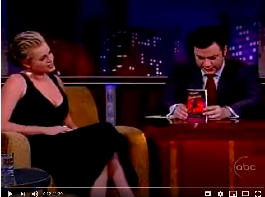 Video Thumbnail of Jimmy Kimmel on his TV show holding the book Western Rendezvous.